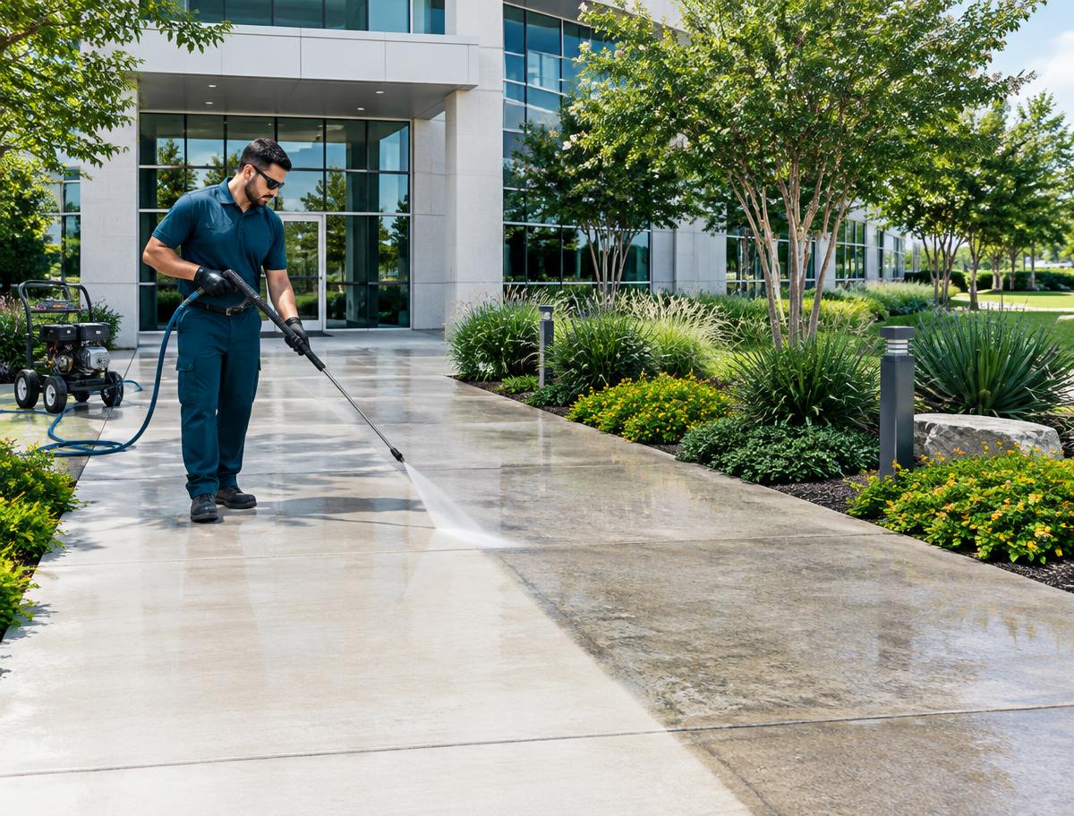 Pressure washing